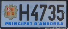 classic Andorran H plate