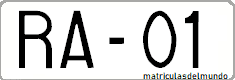 Old Andorra car plate from 1923