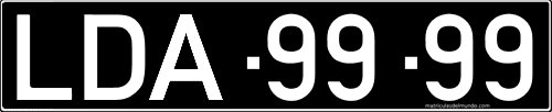 Antigua matrícula de Angola Antigua matrícula de Angola de Luanda