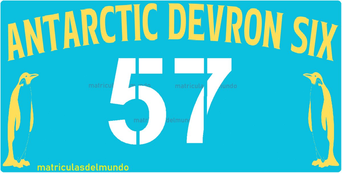 Matrícula de la Antártida del escuadrón de desarrollo antártico seis