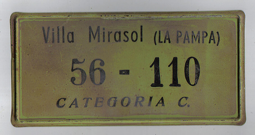 patente la pampa pequeña coche