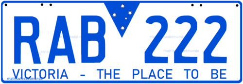 Matricula de Victoria desde el 2000 a 2013 RAB 222