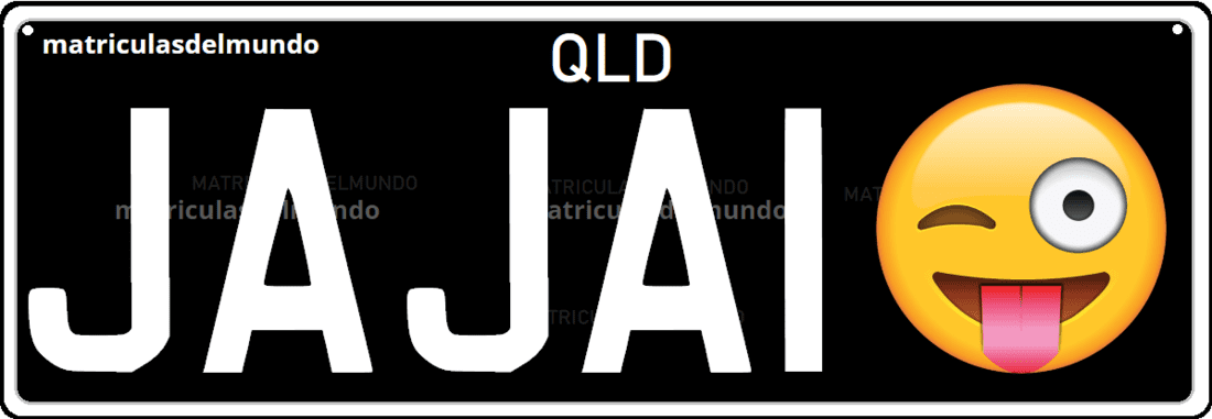matrícula personalizada de Queensland conguiño