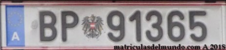 Matricula Austria roja 