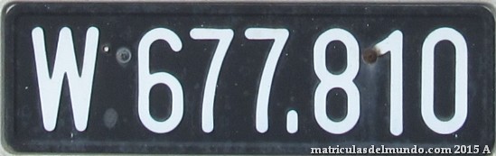 Matrícula de Austria anterior hasta 1989