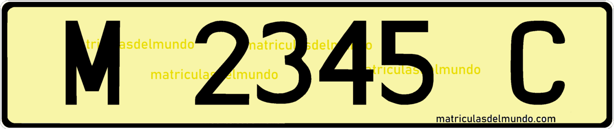 matricula coche amarilla bulgaria antigua