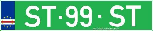 matrícula verde libre de impuestos de Cabo Verde