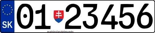 Matrícula de Eslovaquia militar