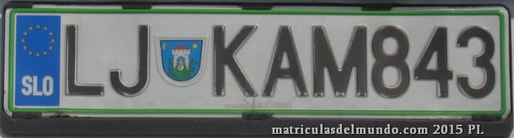 matricula personalizada actual de eslovenia