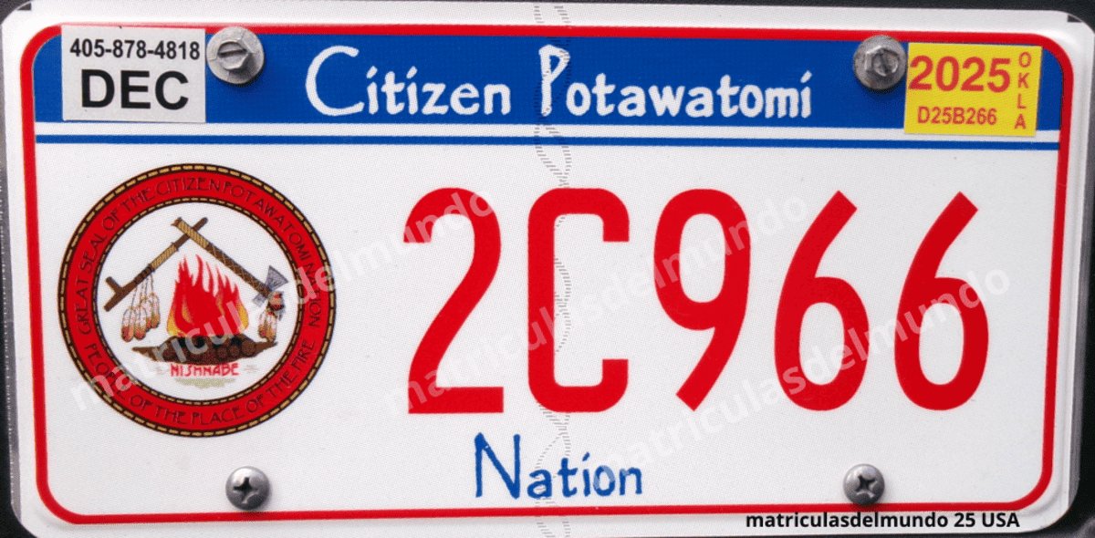 Imagen de matrícula de la Nación Potawatomi