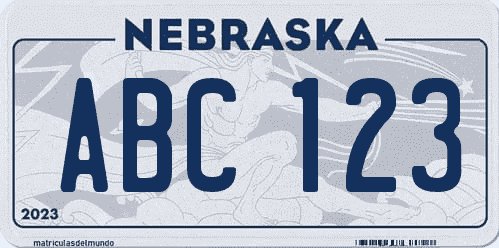 Matrícula de coche de Nebraska desde 2023