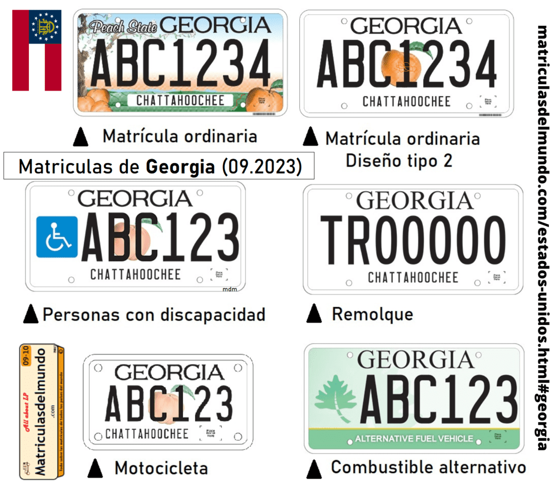 Tipos de matrículas americanas de coches de Estados Unidos y sus signficados