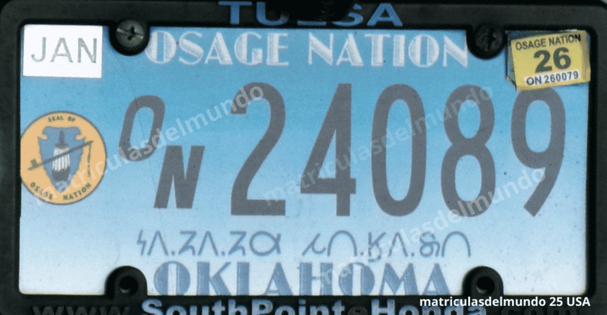 Imagen de matrícula de la Nación Osage