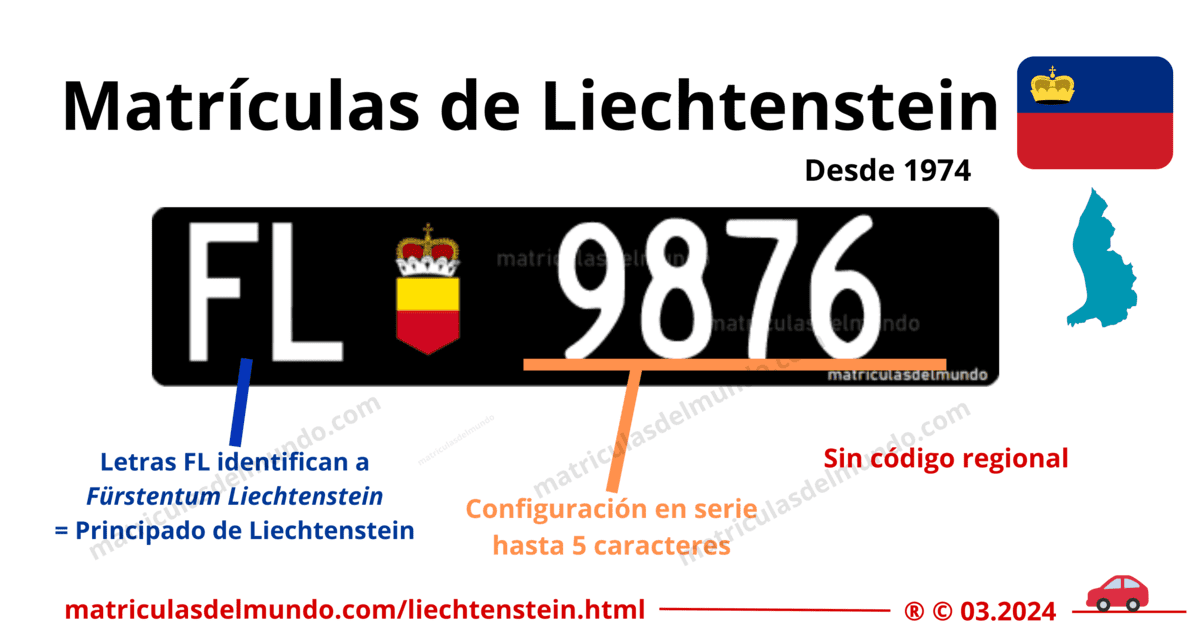 Funcionamiento de las matrículas de coche de liechtenstein actuales