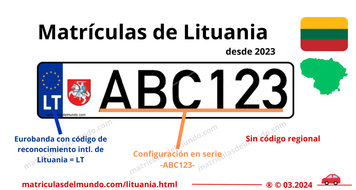 Funcionamiento de las matrículas de coche de lituania actuales