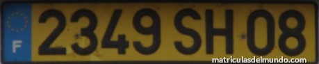 Matrícula francesa del departamento 08