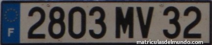 Matrícula francesa del departamento 32