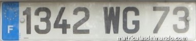 Matrícula francesa del departamento 73