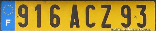 Matrícula francesa del departamento 93
