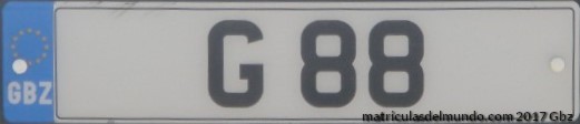Matrícula personalizada de Gibraltar con numeración baja