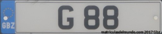matricula comprada de Gibraltar personalizada