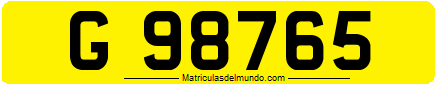 Matrícula de Gibraltar desde 1920 a 2001