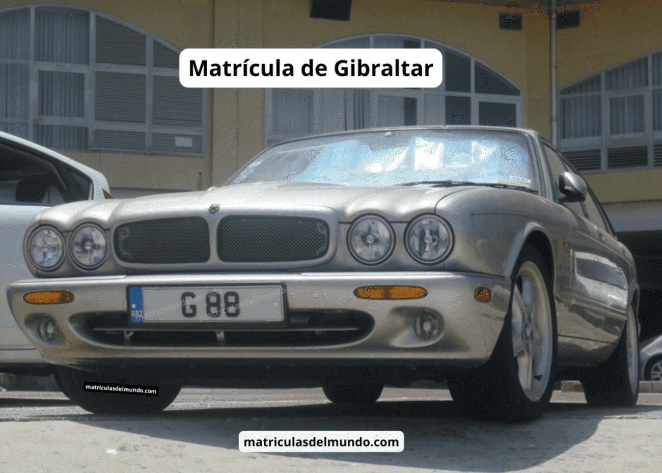 Ejemplo vehículo con matrícula de Gibraltar actual