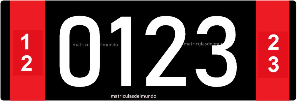 matricula coche Islandia negra