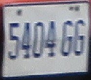 Matrícula actual jamaicana formato americano