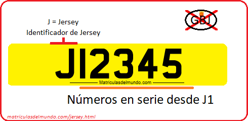 ¿Cómo funcionan las matrículas de la isla de Jersey?