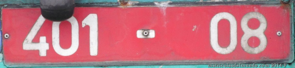 Matrícula de remolque de Marruecos con fondo rojo