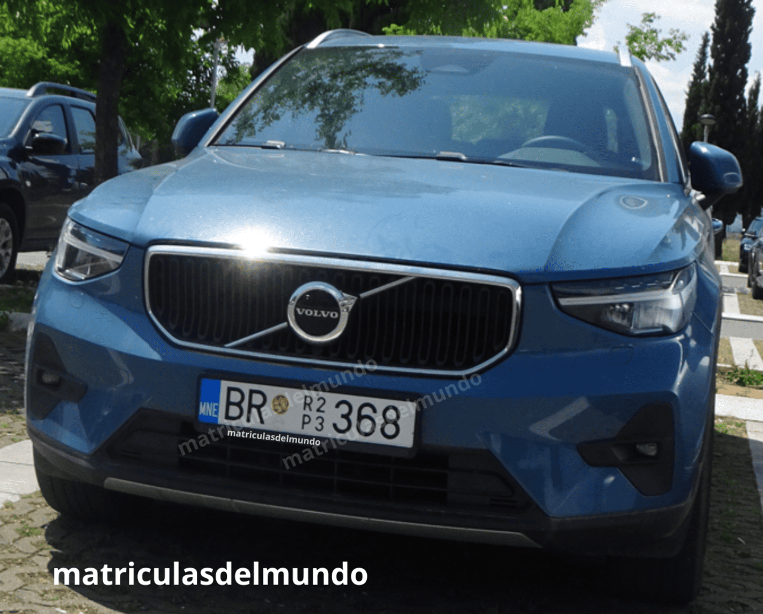 Ejemplo de matrícula especial de coche de Montenegro
