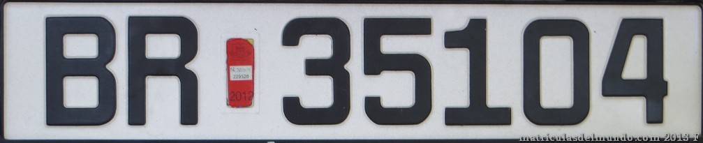 Matrícula de Montenegro desde 1971
