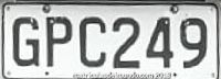 Matricula de Nueva Zelanda GPC / New Zealand license plate