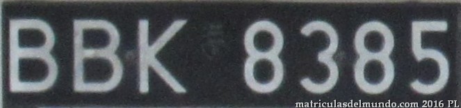matrícula de coche de Polonia Matricula de Polonia antigua negra Bielsko Biala