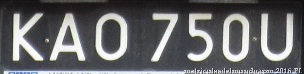 Matricula de polonia antigua negra