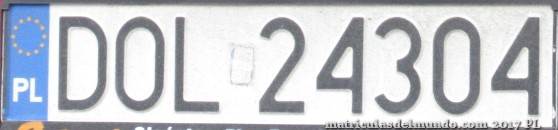 matrícula de coche de Polonia DOL