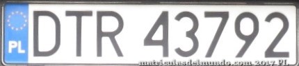 matrícula de coche de Polonia DTR