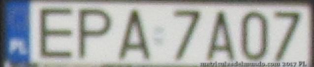 matrícula de coche de Polonia EPA