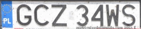 matrícula de coche de Polonia GCZ