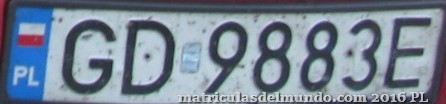 matrícula de coche de Polonia GD