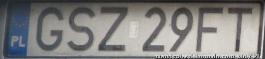 matrícula de coche de Polonia GSZ