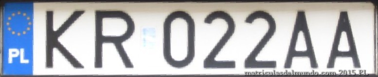matrícula de coche de Polonia KR