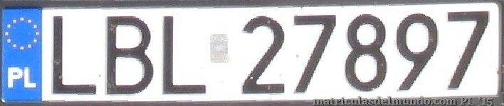 matrícula de coche de Polonia LBL
