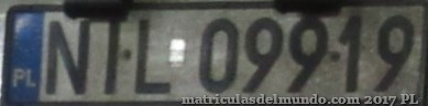 matrícula de coche de Polonia NIL