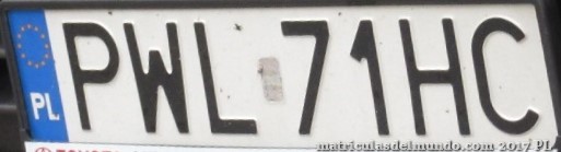 matrícula de coche de Polonia PWL
