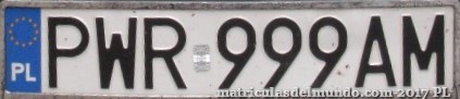 matrícula de coche de Polonia PWR