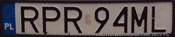 matrícula de coche de Polonia RPR