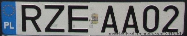 matrícula de coche de Polonia RZE