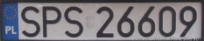 matrícula de coche de Polonia SPS